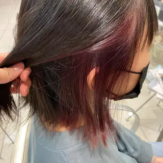 ミディアム maki💖 ボブ/縮毛矯正のヘアスタイル