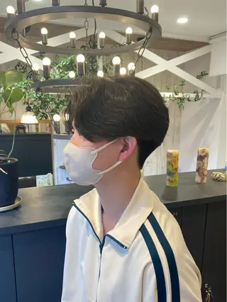 ショート パーマ 柴田 枝利子のヘアスタイル