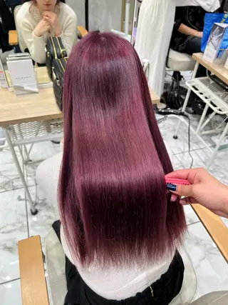 ロング カラー 酸性ストレート人気 No,1/カスミ🩰のヘアスタイル