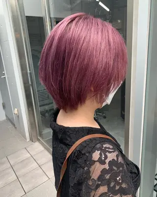 ショート カラー Leben所属・垢抜けヘア♡柔らかい カラー/mihoのヘアスタイル