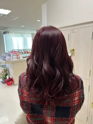 カラー 💜暖色系カラー/ ブリーチカラー💜のヘアスタイル