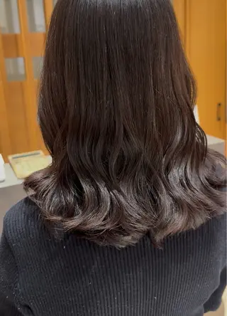 セミロング パーマ パーマ／ストレート 特化／津久井裕仁🫧のヘアスタイル