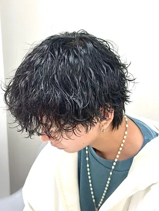 ショート パーマ メンズ 女子ウケ✅/メンズ パーマ/Renaのヘアスタイル