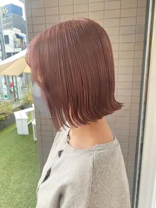 ミディアム カラー 韓国×髪質改善カラー 💎hinaのヘアスタイル