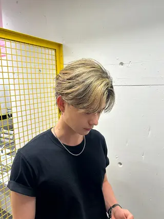 ミディアム カラー メンズ stimulus所属・stimulus/ HAYATOのヘアスタイル