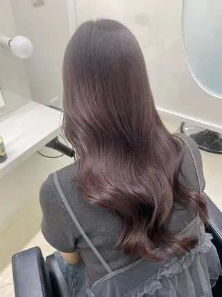 ロング カラー 林 沙弥のヘアスタイル