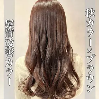 ロング カラー ヘアアレンジ 大人レイヤー& 透明感カラー💄のヘアスタイル