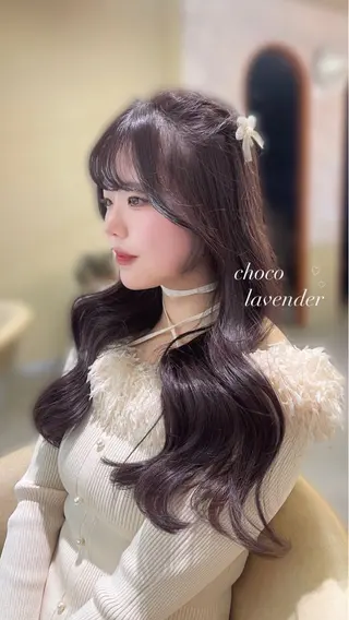 ロング haruna🤍 中韓mix✨のヘアスタイル