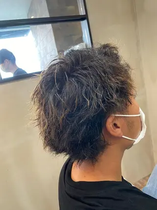 ショート パーマ メンズ Belle hair Design青野大貴のヘアスタイル