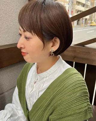 ショート ママ美容師 ＊ヒマワリのヘアスタイル
