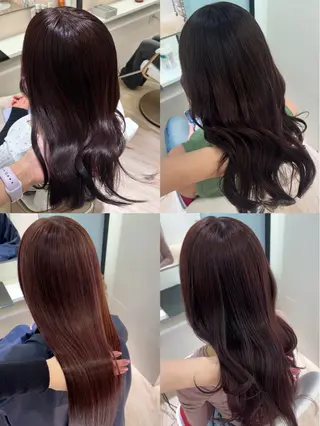 ロング カラー ParveMix 岡本えりかのヘアスタイル