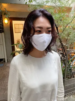 ミディアム カラー 高橋 愛美のヘアスタイル