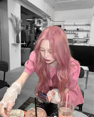 カラー 透ける透明感カラー 🤍anju🎀のヘアスタイル