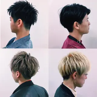 カラー メンズ ハイトーン/レイヤー /ウルフ⭐️永田⭐️のヘアスタイル