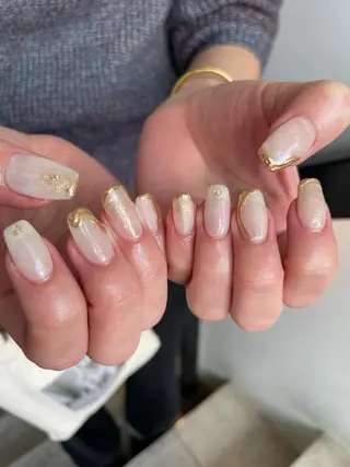 ネイル 【淡色color/ nail】maikoのネイルデザイン