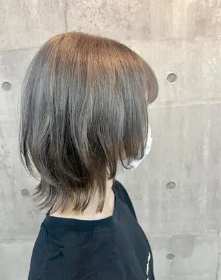 ミディアム カラー レイヤー/韓国 ハイトーン興津史弥のヘアスタイル