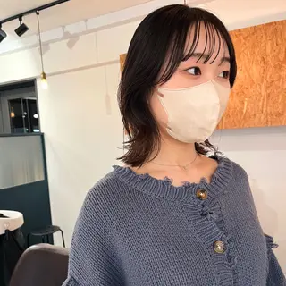 ミディアム 暖色/パーマ 🌼クニトウメイのヘアスタイル