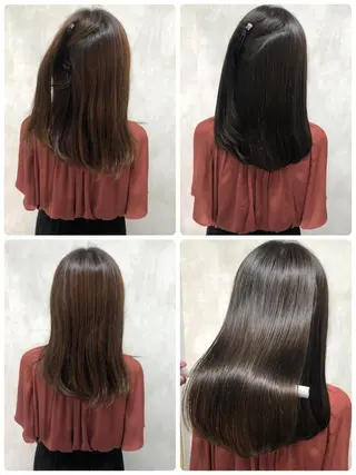 セミロング 満足度⭕️縮毛矯正師 谷口にお任せを👍のヘアスタイル