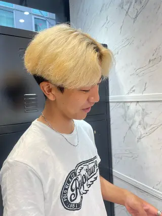セミロング カラー メンズ hair salon dot. mooda 韓国風サロン 町田店所属・韓国風ヘア🎀🩶 /♡𝓝𝓸𝓪♡のヘアスタイル
