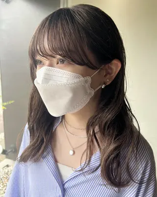 ミディアム カラー AIconic nagoya所属・縮毛矯正/ レイヤー/ミディアムのヘアスタイル