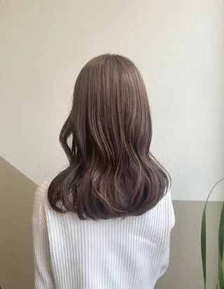 セミロング カラー 透明感カラー/ 小顔カット/ミヅキのヘアスタイル
