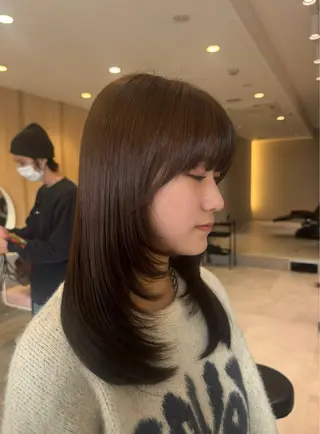 ロング カラー BELLE by revo所属・𝘀𝗮𝗲/ 艶髪/ショートボブのヘアスタイル