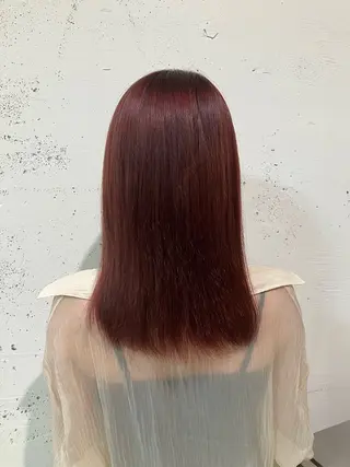 ミディアム カラー 透明感カラー🎀 ／レイヤー／マツエクのヘアスタイル