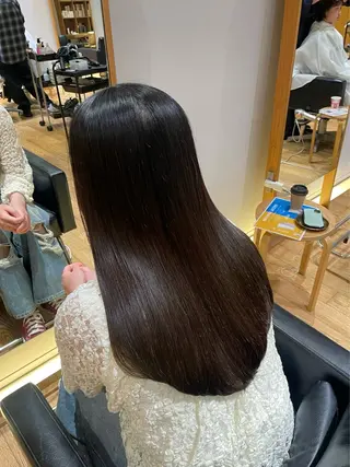 セミロング パーマ 縮毛矯正/レイヤー 🌙児玉光瑠のヘアスタイル