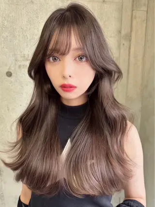 ロング 佐京春奈/縮毛矯正 髪質改善/美髪カラーのヘアスタイル