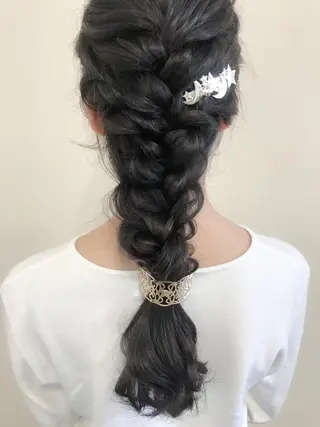 ロング ヘアアレンジ 沢田 瞳のヘアスタイル
