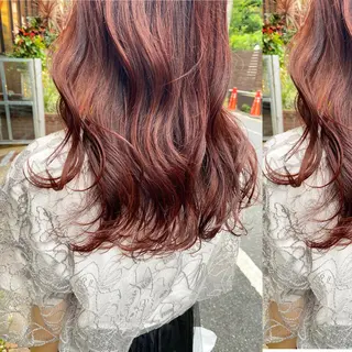 セミロング カラー ツキノキ ミナのヘアスタイル