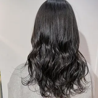 セミロング カラー 新宿/韓国風レイヤー 髪質改善/渋谷直樹のヘアスタイル