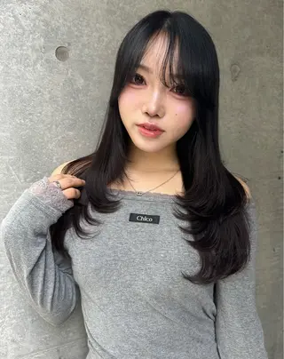 ロング レイヤー/顔周り /ボブ/銀座/サラのヘアスタイル