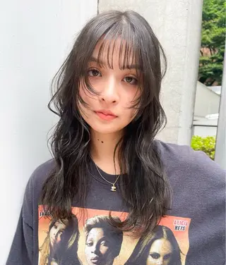 ロング カラー hemm,hemm.所属・似合わせヘア 💐たかさきかなこのヘアスタイル