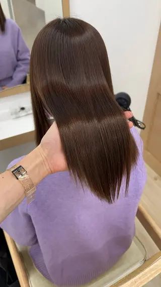 セミロング 渋谷　今泉ひろき 髪質改善×美髪矯正のヘアスタイル