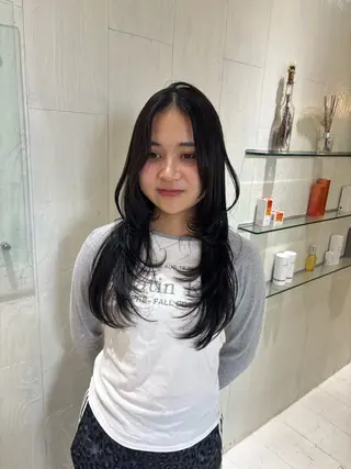 ロング yui🥀/ボブ /ブリーチなしカラーのヘアスタイル