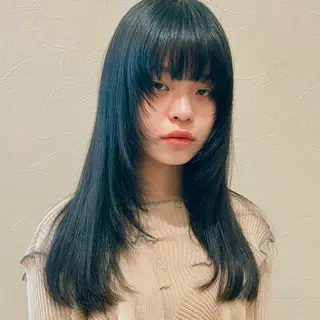 セミロング 髪質改善/熊川愛理 🪽【KINI】のヘアスタイル