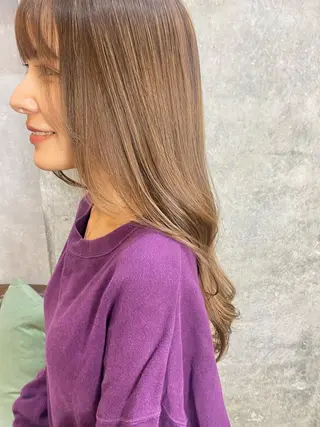 セミロング ❣️髪質改善特化❣️ カモアオイのヘアスタイル
