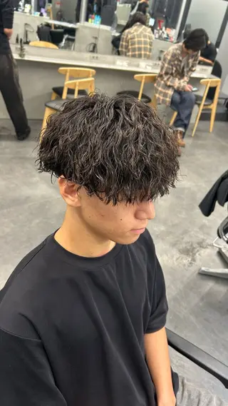 パーマ メンズ 藤平海音/fifth PARKのヘアスタイル