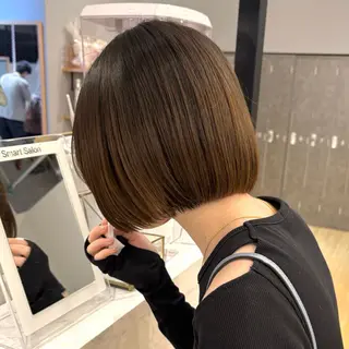 ショート 暖色/ボブ/吉岡美音 GIEN NU茶屋町のヘアスタイル