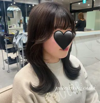 セミロング 佐藤 生基のヘアスタイル