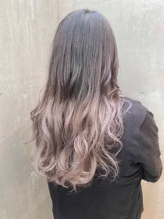 ロング カラー モテ髪透明感❤️ デイズヘアカラーのヘアスタイル