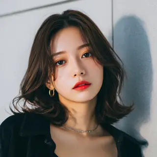 セミロング 飯田 知将のヘアスタイル