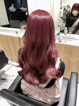 ロング カラー GO TODAY SHARE SALON 原宿本店所属・ブリーチ/ハイトーン 艶カラー/ユリナのヘアスタイル