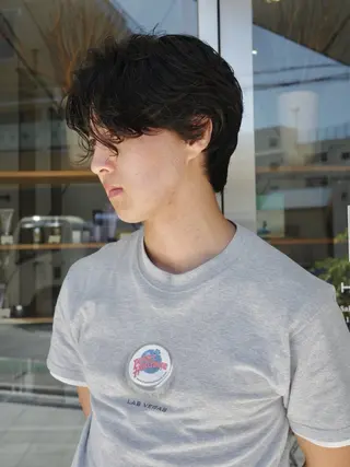 ショート パーマ NERO 眞下秋歩のヘアスタイル