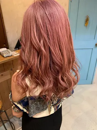 ロング カラー レイヤー/韓国ヘア 杉浦結梨のヘアスタイル