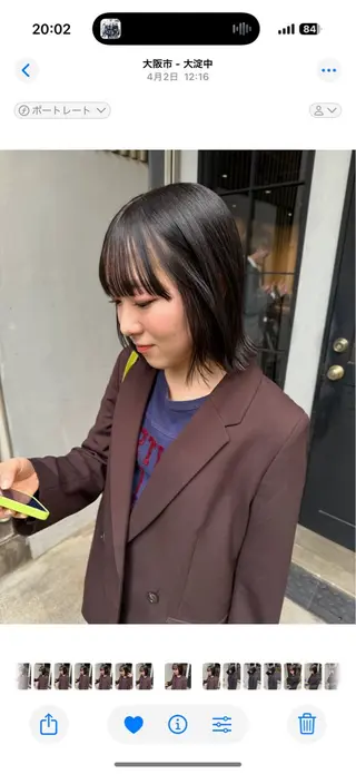 ミディアム fubuki🪷 似合わせカットカラーのヘアスタイル