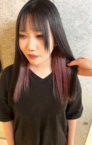 ロング ️💜akari💜 ハイトーン/レイヤーのヘアスタイル