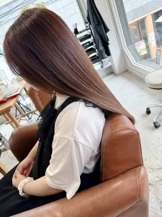 セミロング 髪質改善美髪特化 ルイス奈良のヘアスタイル