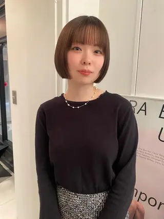 ショート カラー riria/ボブ /ブラウンカラー🎀のヘアスタイル